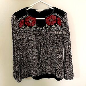 THML Embroidered Long Sleeve Blouse